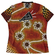 Load image into Gallery viewer, Women&#39;s NAIDOC 2024 Stand Up Collar Polo Shirt Mob Only
