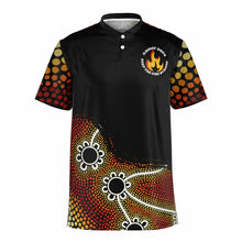 Load image into Gallery viewer, Mens NAIDOC 2024 Blade Collar Polo Shirt Mob Only
