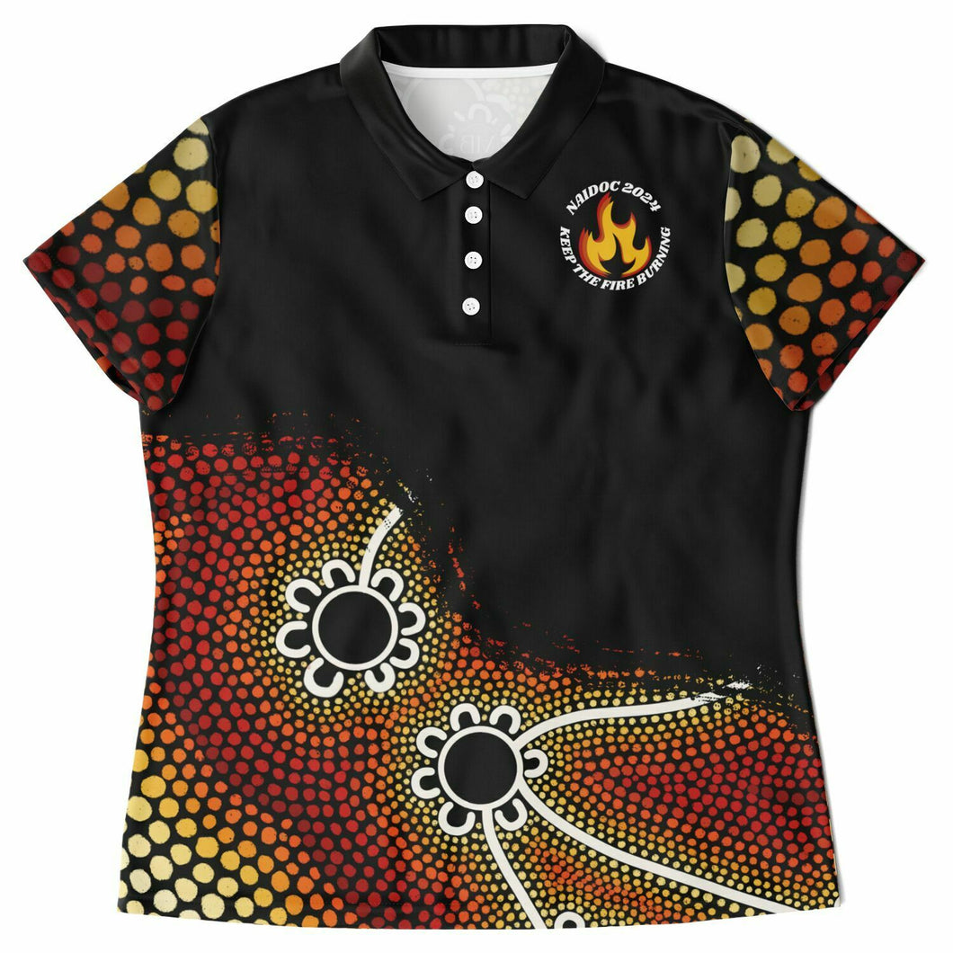 Women's NAIDOC 2024 Polo Shirt Mob Only