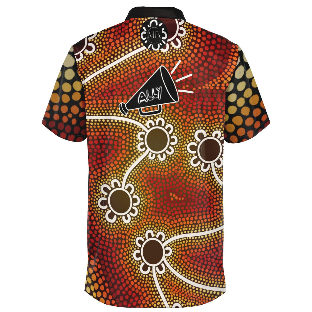 Mens NAIDOC 2024 Polo Shirt Ally Friendly