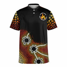 Load image into Gallery viewer, Mens NAIDOC 2024 Blade Collar Polo Shirt Ally Friendly
