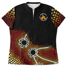 Load image into Gallery viewer, Women&#39;s NAIDOC 2024 Stand Up Collar Polo Shirt Ally Friendly
