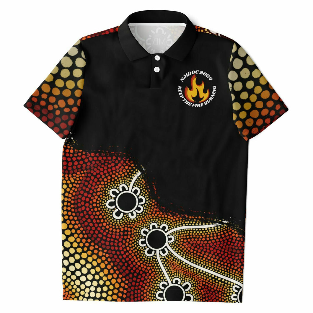 Kids NAIDOC 2024 Polo Shirt Ally Friendly