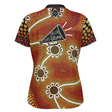 Load image into Gallery viewer, Women&#39;s NAIDOC 2024 Stand Up Collar Polo Shirt Mob Only
