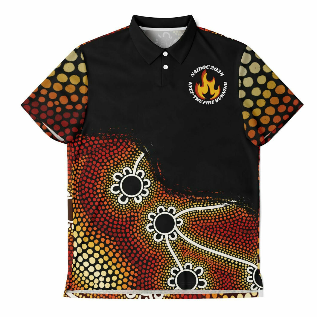 Mens NAIDOC 2024 Polo Shirt Mob Only