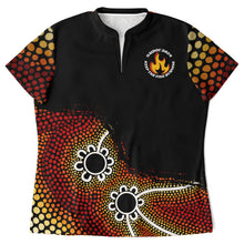 Load image into Gallery viewer, Women&#39;s NAIDOC 2024 Stand Up Collar Polo Shirt Mob Only
